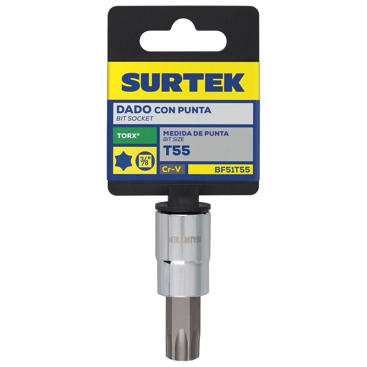 Dado con punta torx cuadro de 3/8", T55 Surtek - Imagen 3