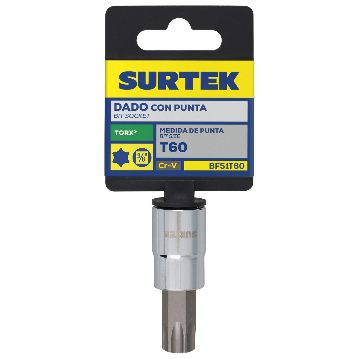 Dado con punta torx cuadro de 3/8", T60 Surtek - Imagen 2