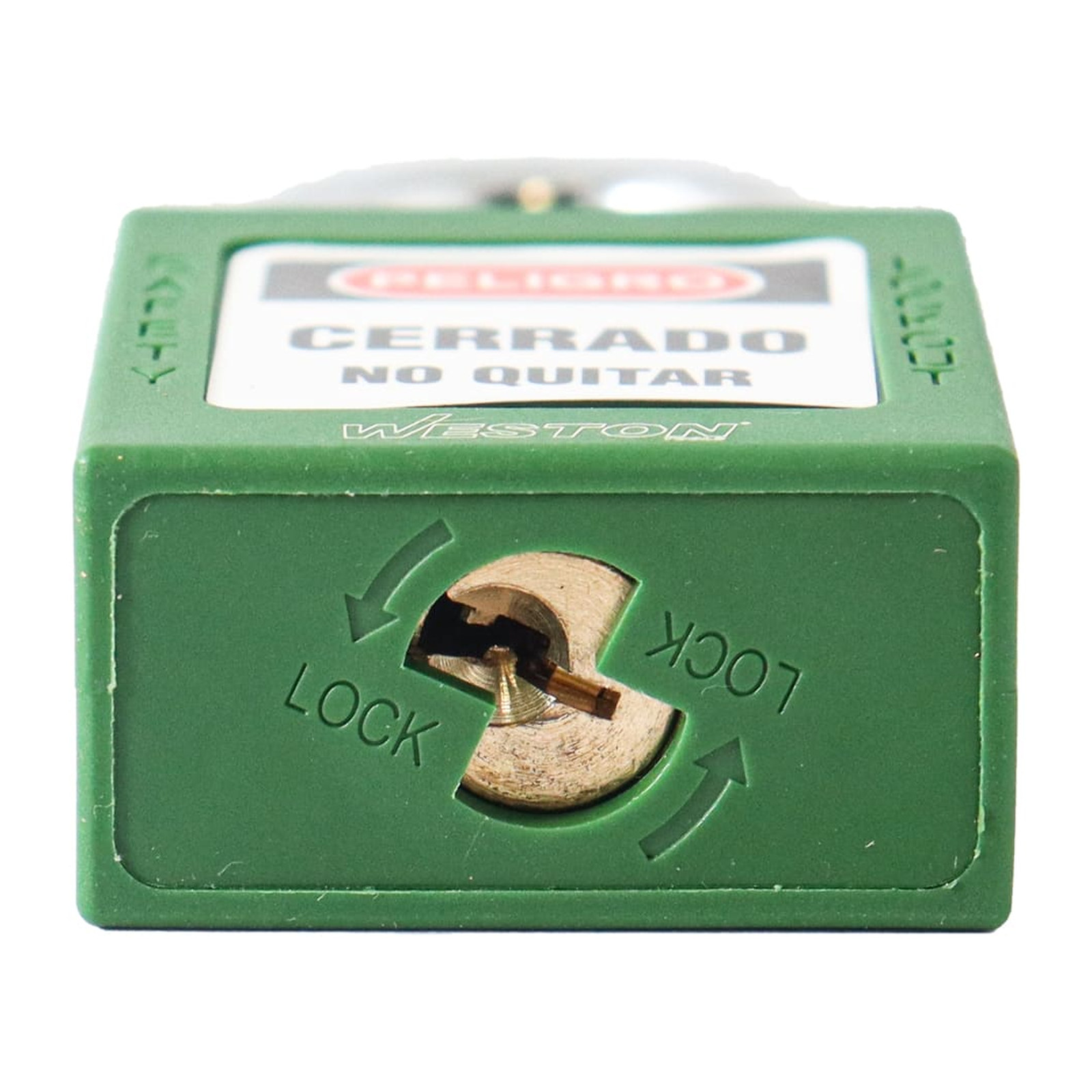 CANDADO DE BLOQUEO VERDE 38MM (CAJA C/10 PZAS - PRECIO X PIEZA) - Imagen 3