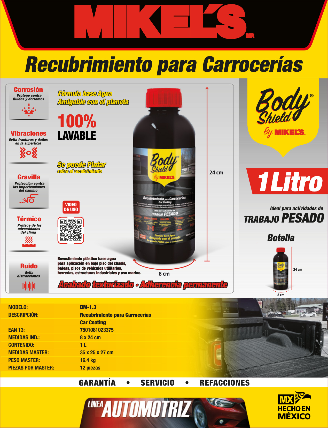 MIKELS BM-1.3 Body Mikels 1.3 kgs (uso rudo) - Imagen 4