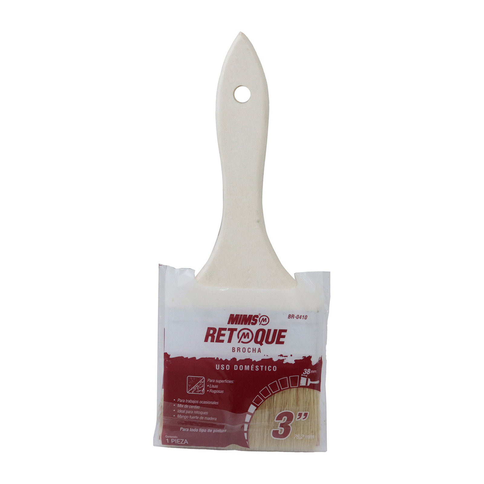 BROCHA RETOQUE USO DOMESTICO 3" X 38 MM (Precio x Pza) - Imagen 2