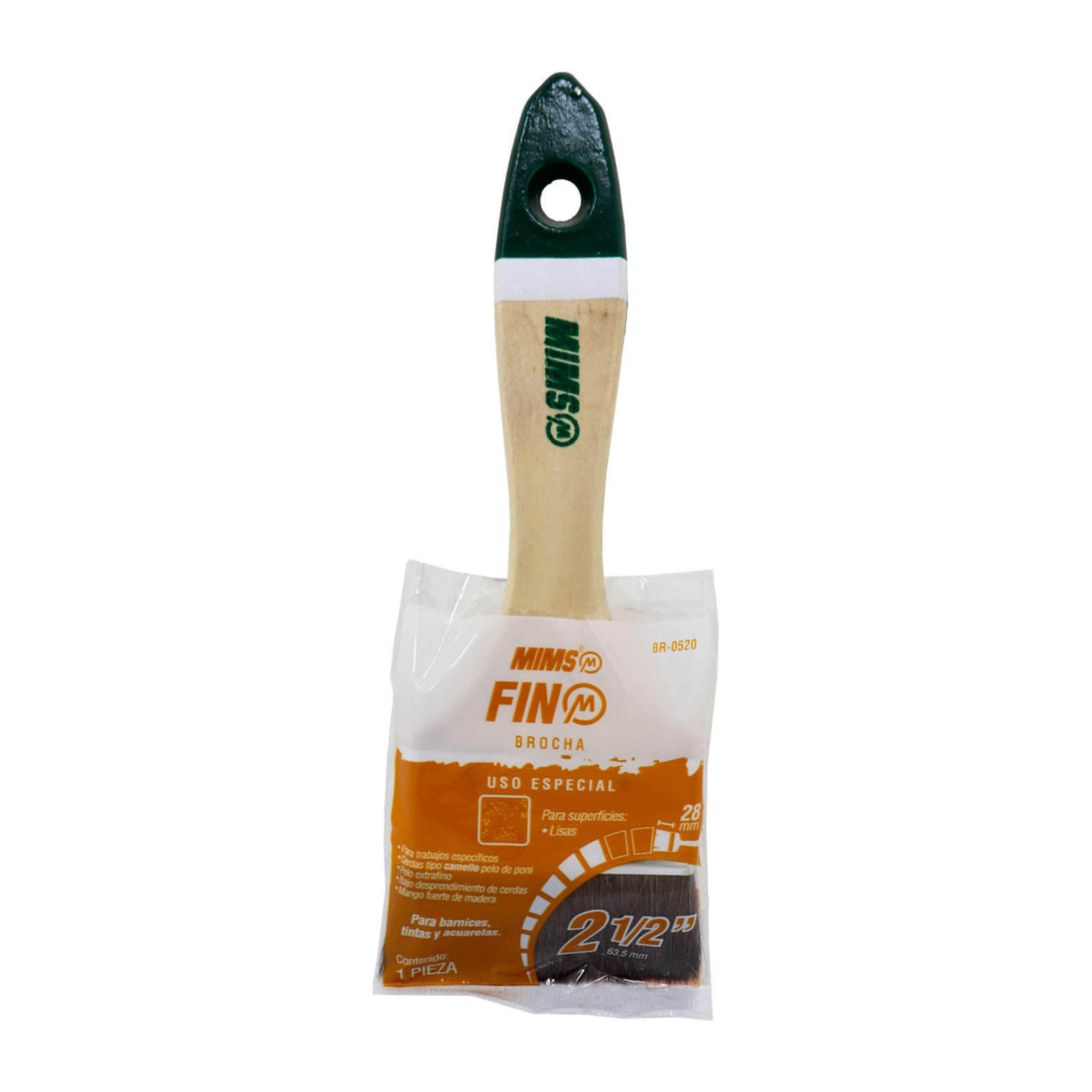BROCHA FINO USO ESPECIAL 2-1/2" X 28 MM (Precio x Pza) - Imagen 2