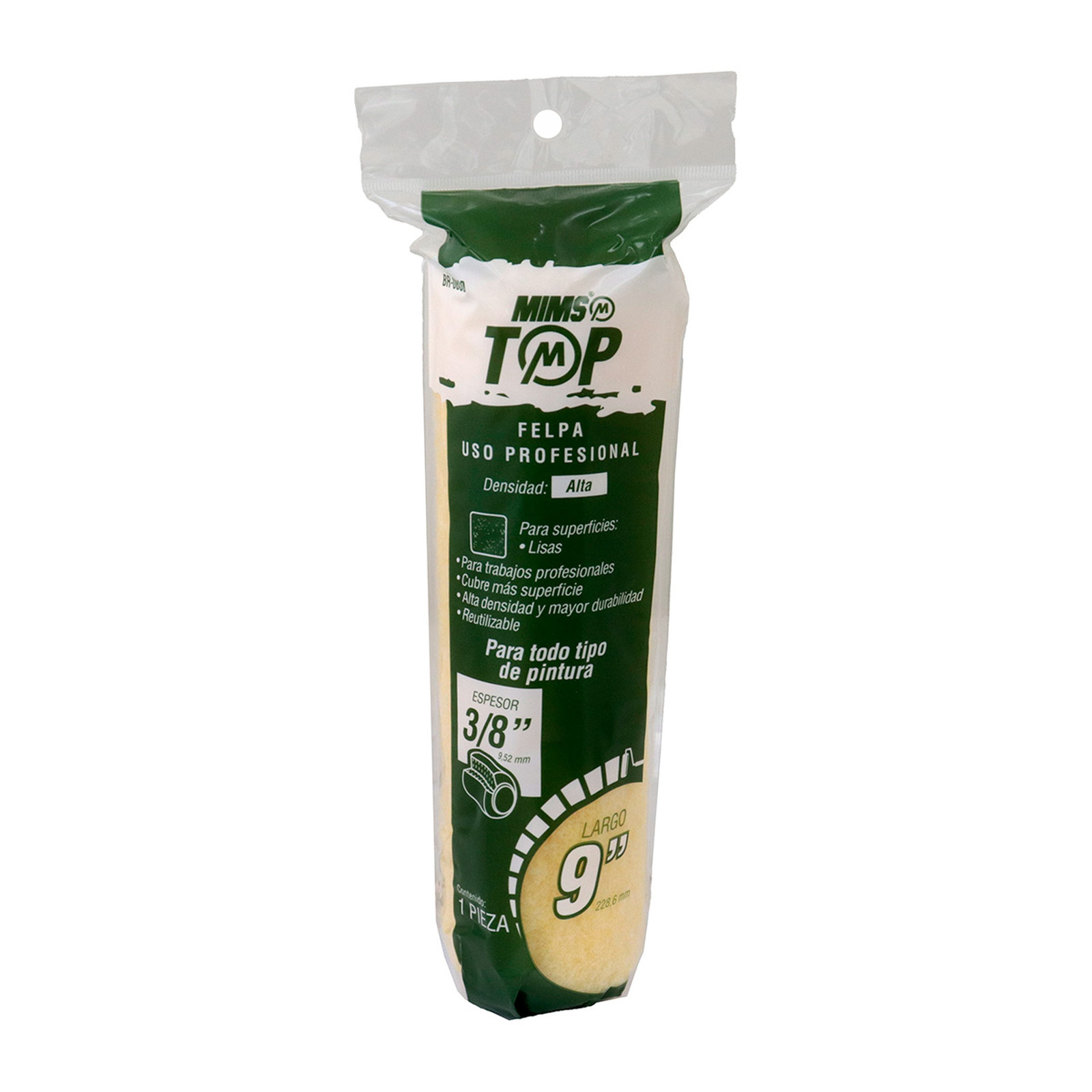 FELPA TOP USO PROFESIONAL 9" X 3/8" (Precio x Pza) - Imagen 2