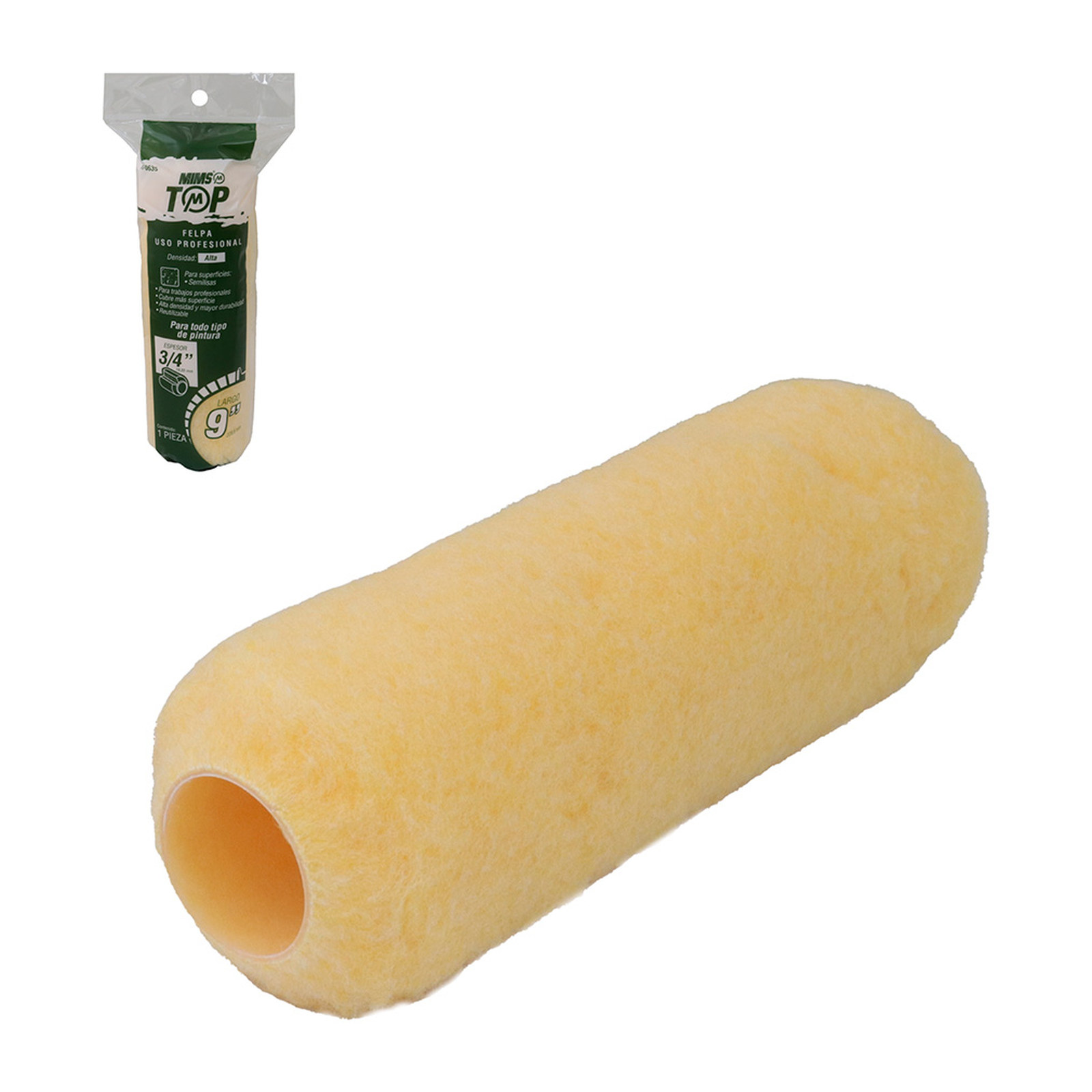 FELPA TOP USO PROFESIONAL 9" X 3/4" (Precio x Pza)