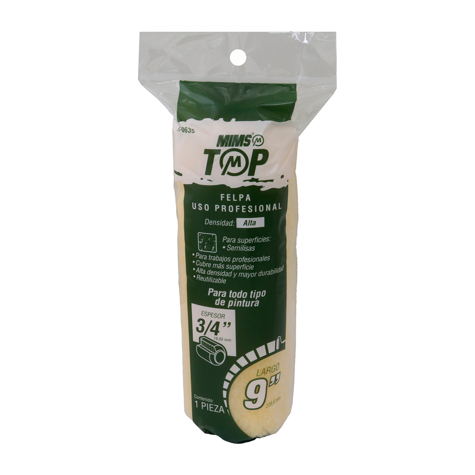 FELPA TOP USO PROFESIONAL 9" X 3/4" (Precio x Pza) - Imagen 3