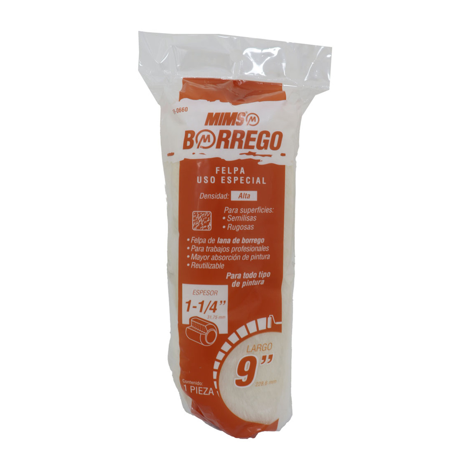FELPA BORREGO USO ESPECIAL 9" X 1-1/4" (Precio x Pza) - Imagen 3