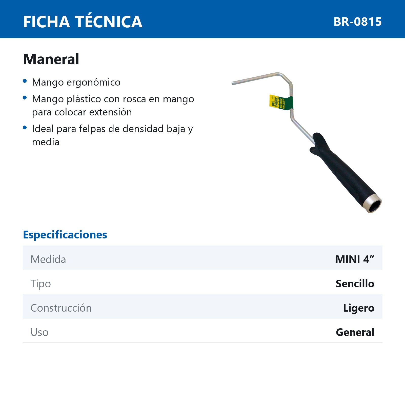 MINI MANERAL ORIGINAL PARA FELPA 4" (Precio x Pza) - Imagen 4