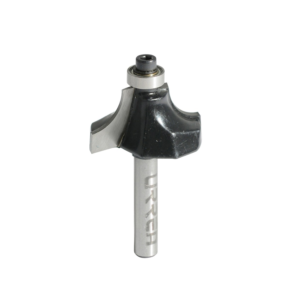 Broca para router de acero redondeadora con balero para moldura 1-1/2" zanco de 1/4" Urrea