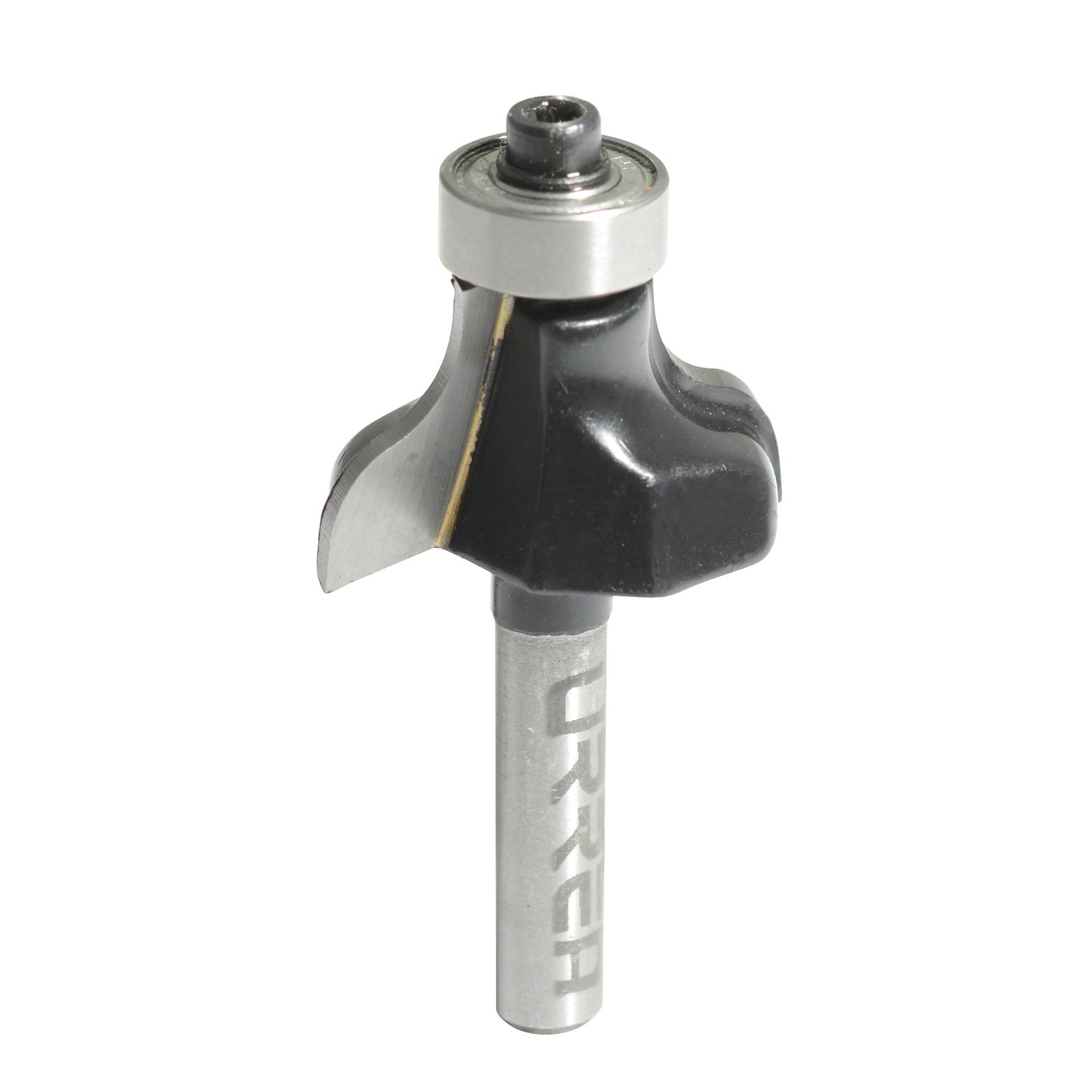 Broca para router de acero pecho de paloma con balero 1-1/8" zanco de 1/4" Urrea