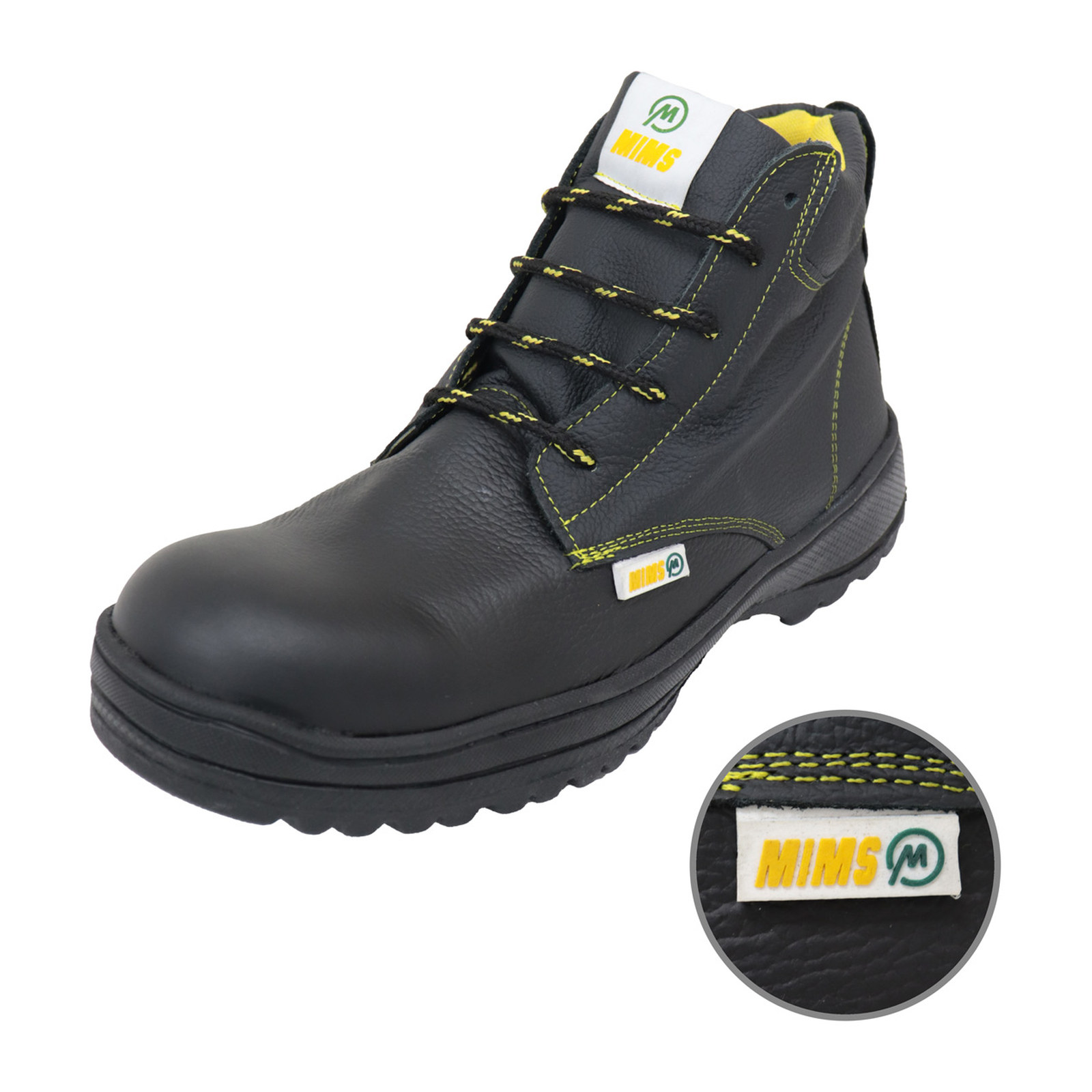 BOTA DE SEGURIDAD INDUSTRIAL DIELECTRICA NEGRA MIMS #25 - Imagen 2