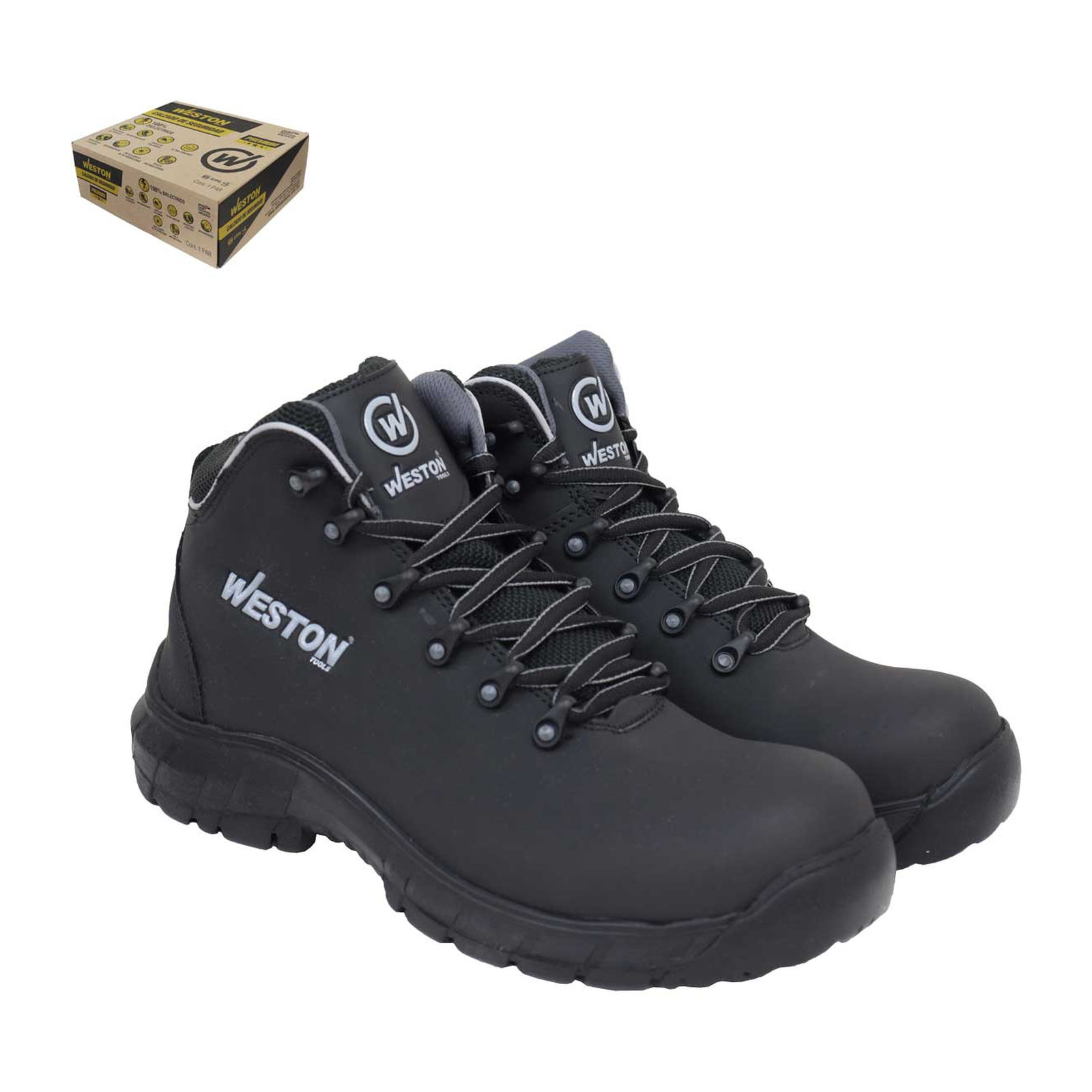 Bota de Seguridad Industrial Dieléctrica Negra Weston Talla 28