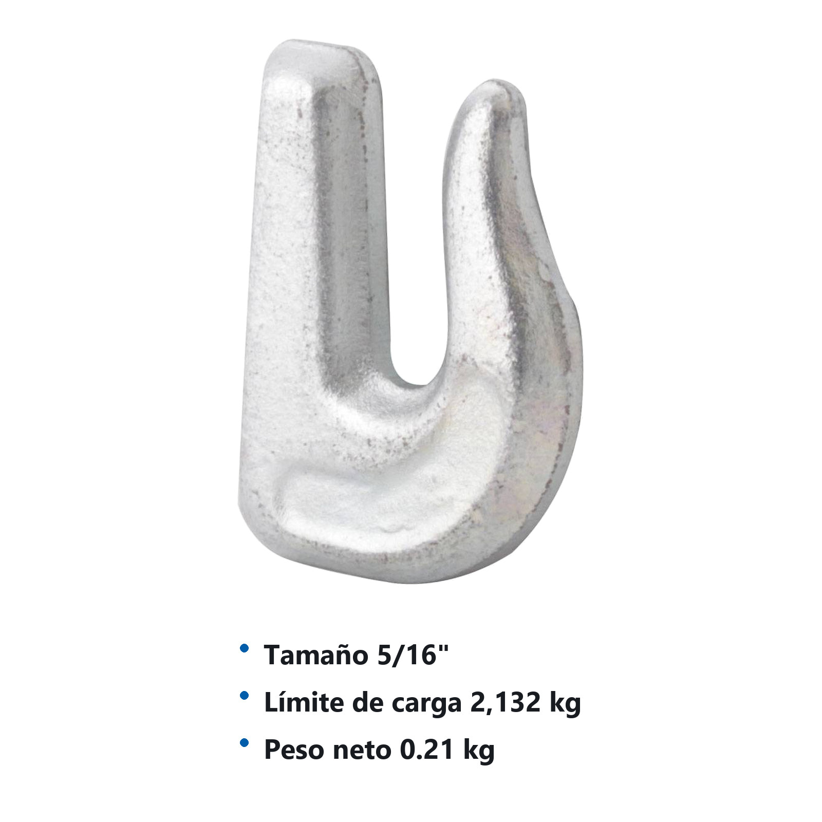 GANCHO DE SUJECION GALVANIZADO SOLDABLE    5/16" - Imagen 2