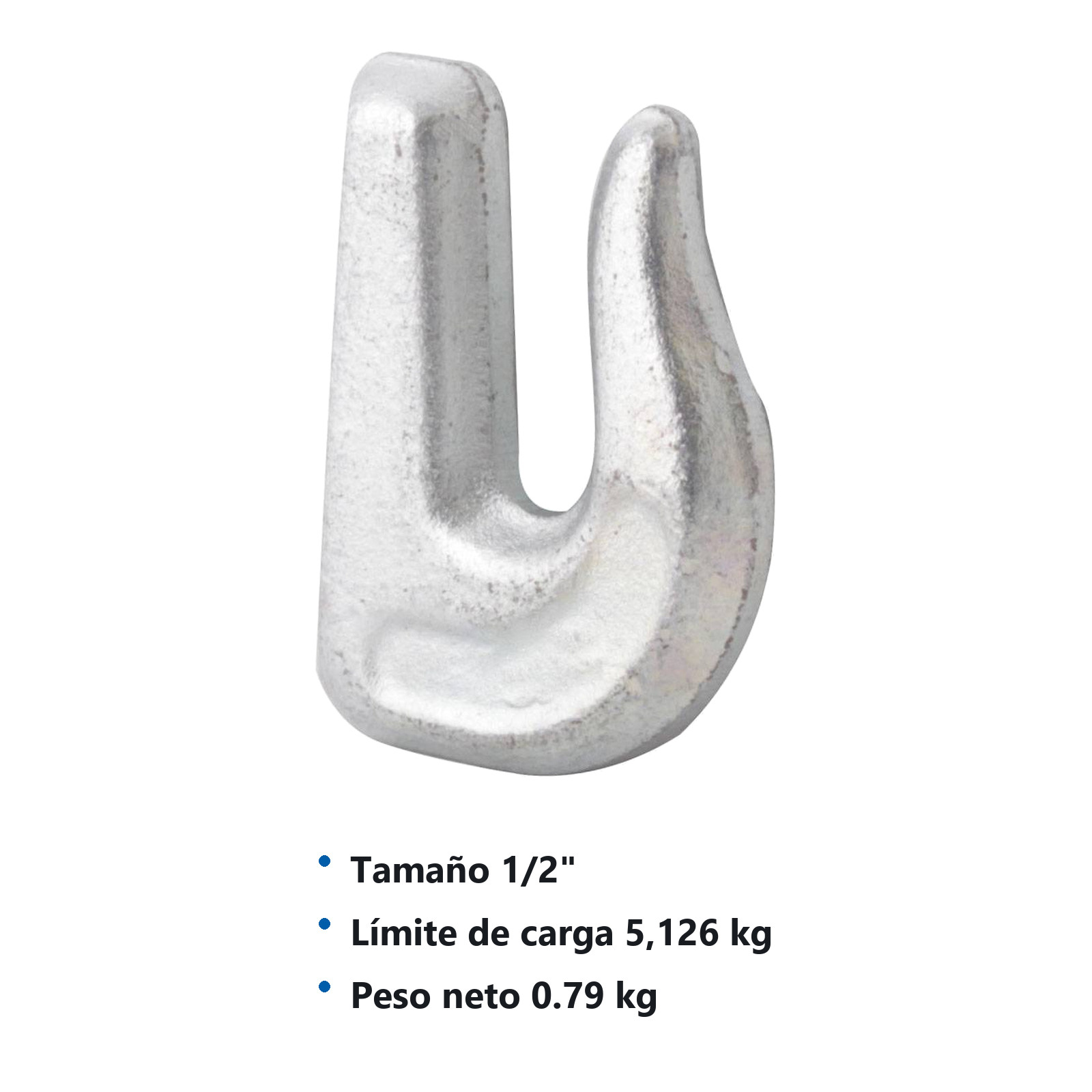GANCHO DE SUJECION GALVANIZADO SOLDABLE    1/2" - Imagen 2