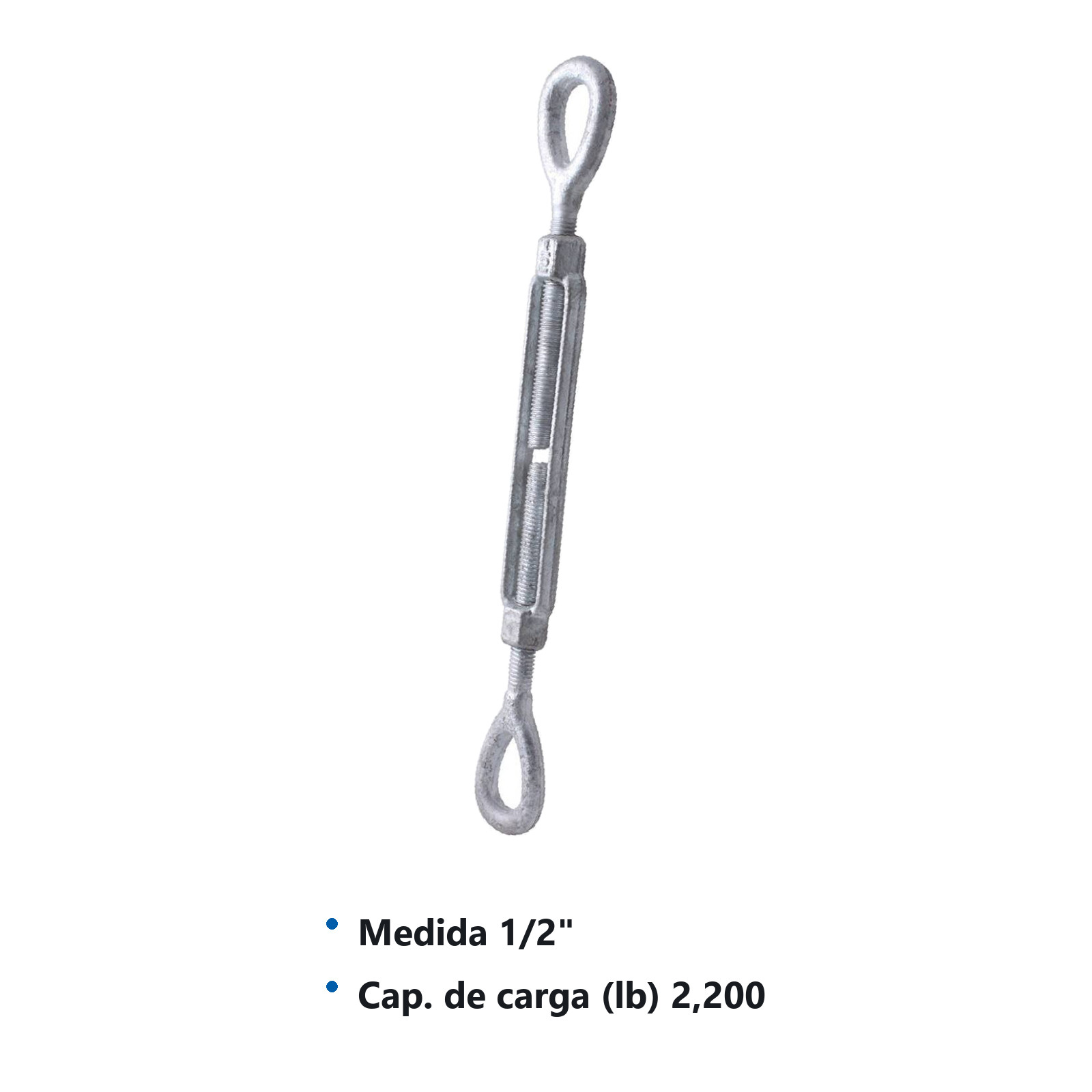TENSOR ACERO FORJADO OJO/OJO 1/2X6 - Imagen 2