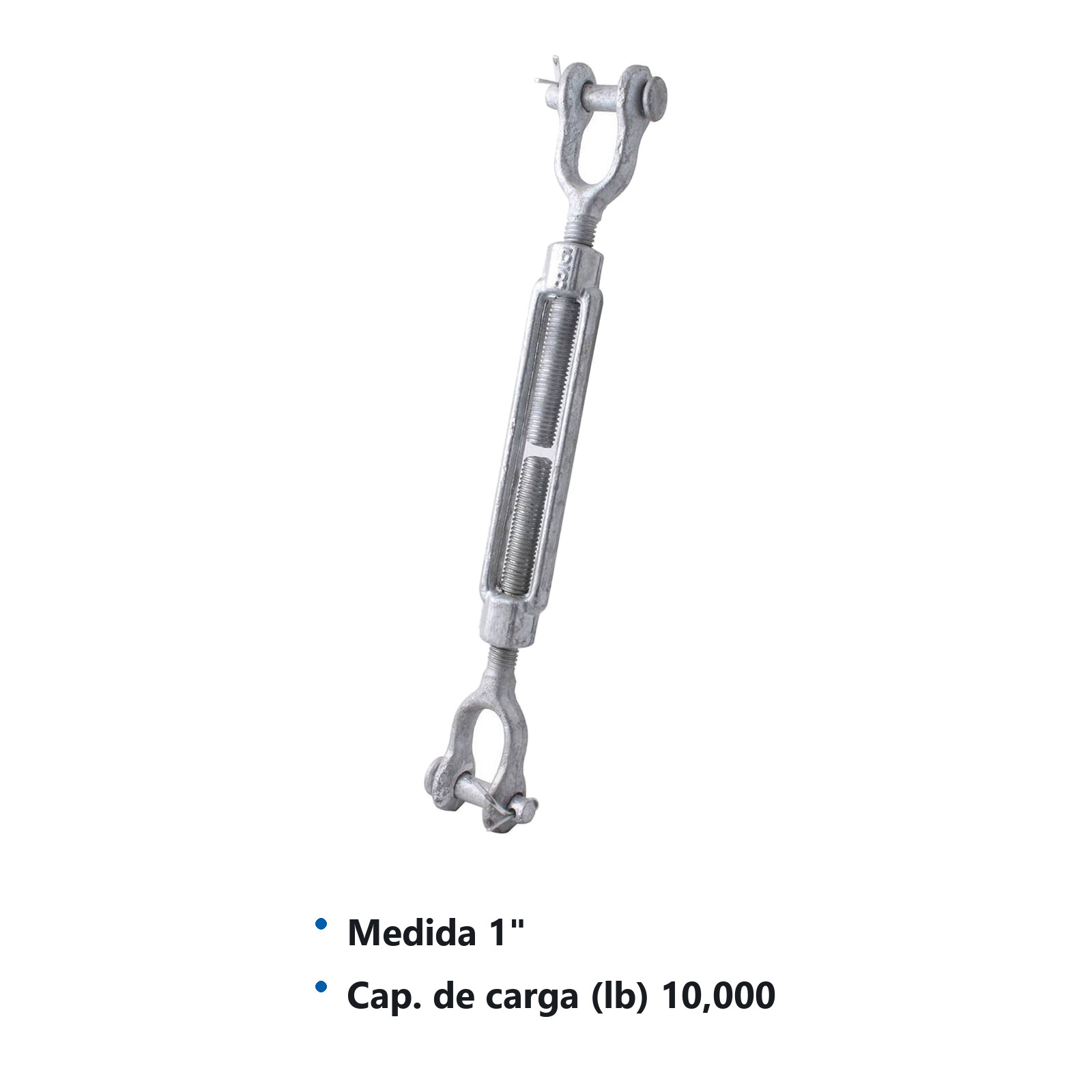 TENSOR ACERO FORJADO HORQUILLA/HORQUILLA 1"X6" - Imagen 2