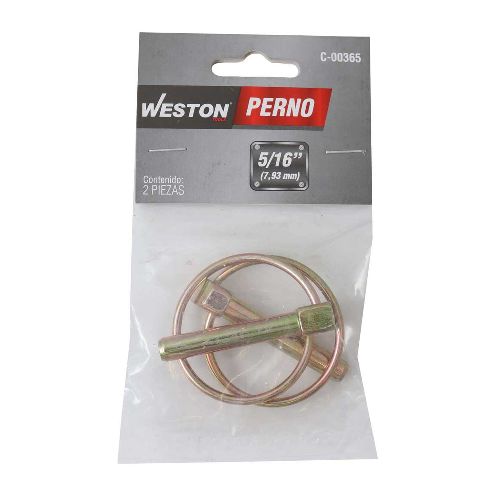 PERNO 5/16" (PRECIO X PIEZA - EMPAQUE C/2 PZAS) - Imagen 2
