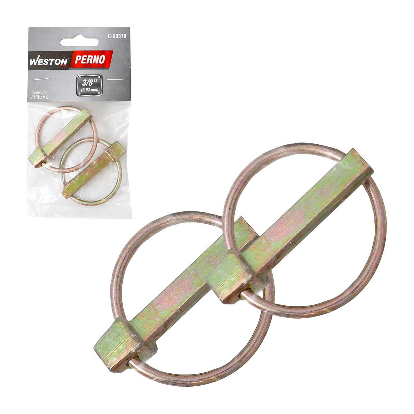 Perno 3/8" Weston (Precio por Pieza, Empaque con 2 Piezas)