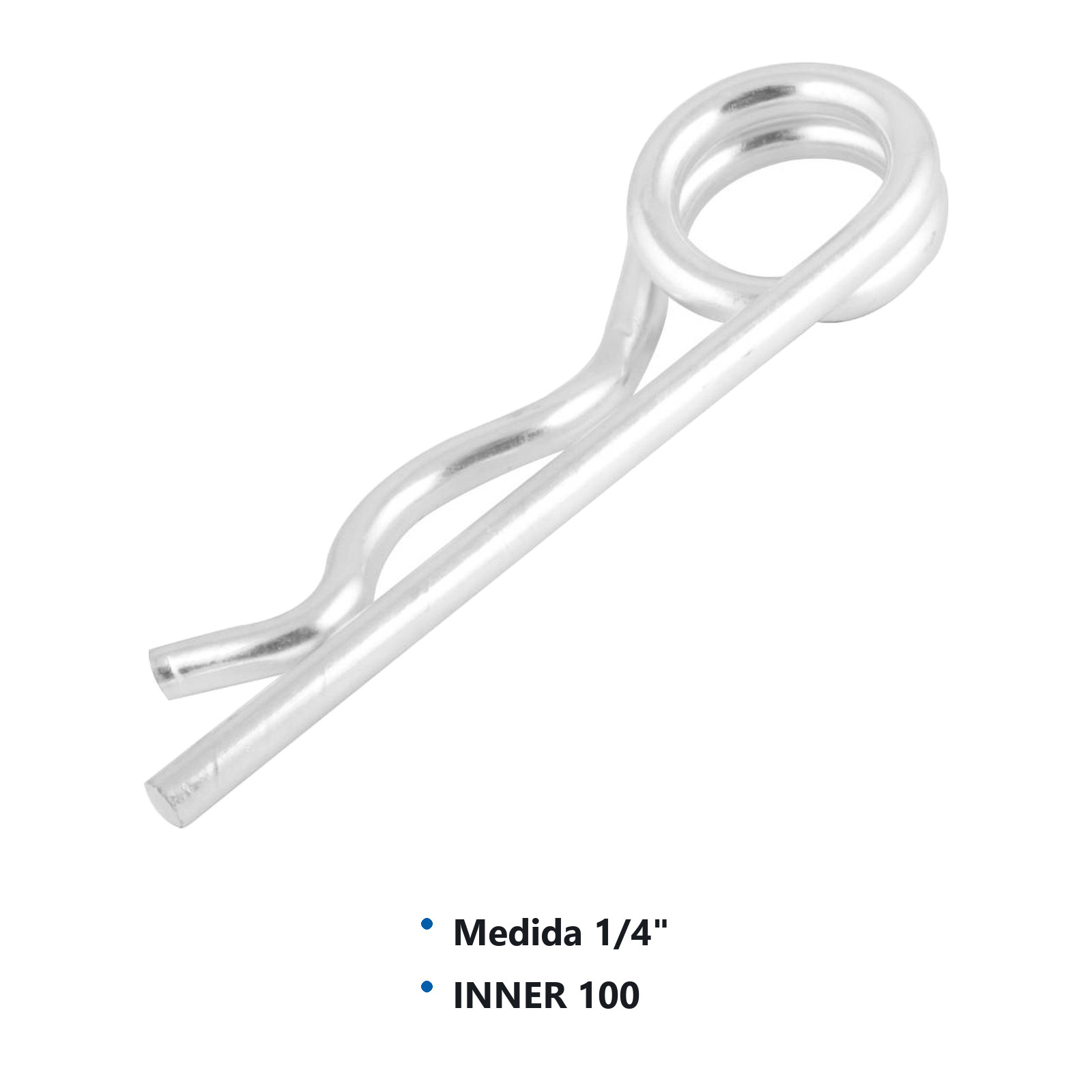 CHAVETA TIPO R 1/4" (PRECIO X PIEZA - EMPAQUE C/1 PZA) - Imagen 2