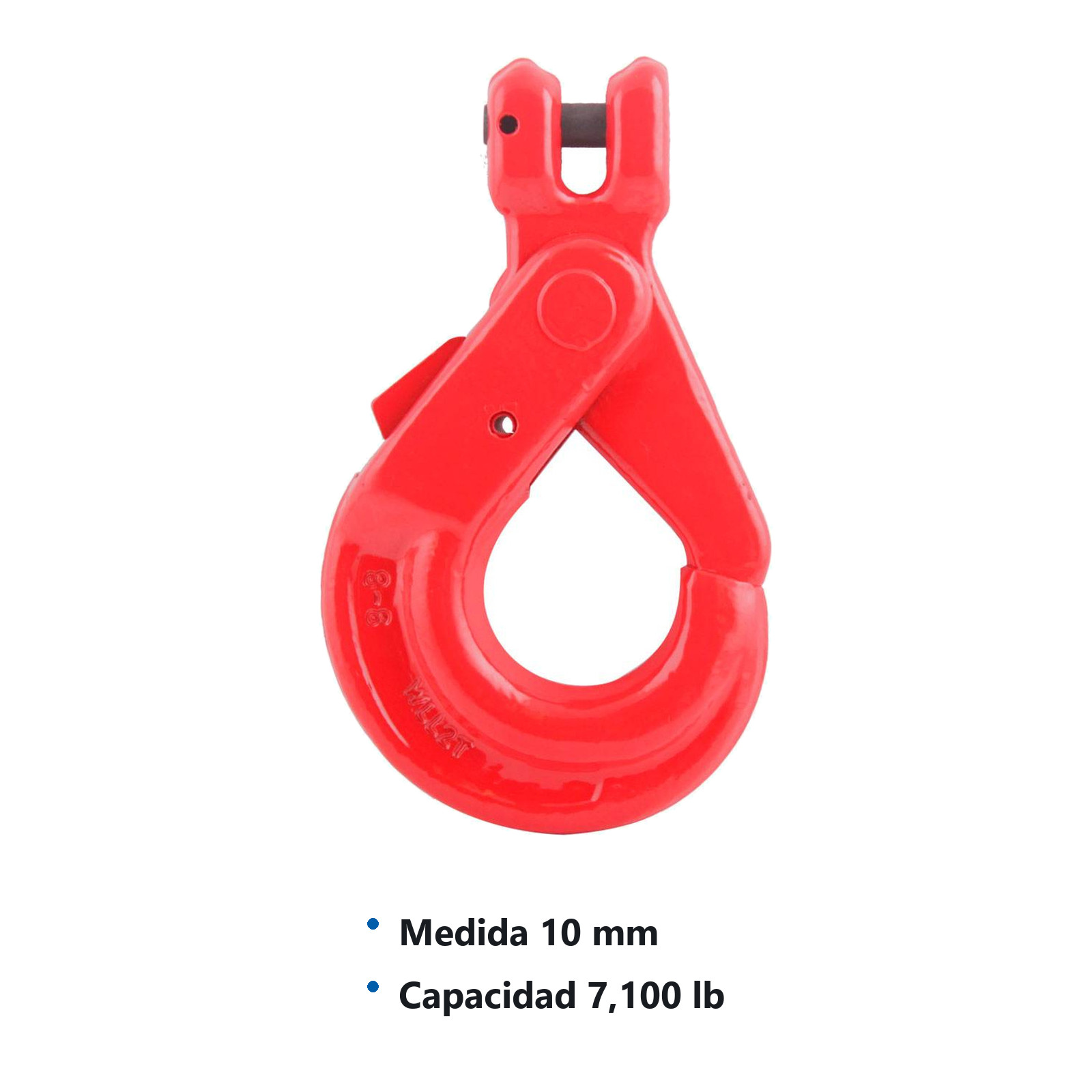 GANCHO CLEVIS G80 CON SEGURO    ROJO     10MM - Imagen 2