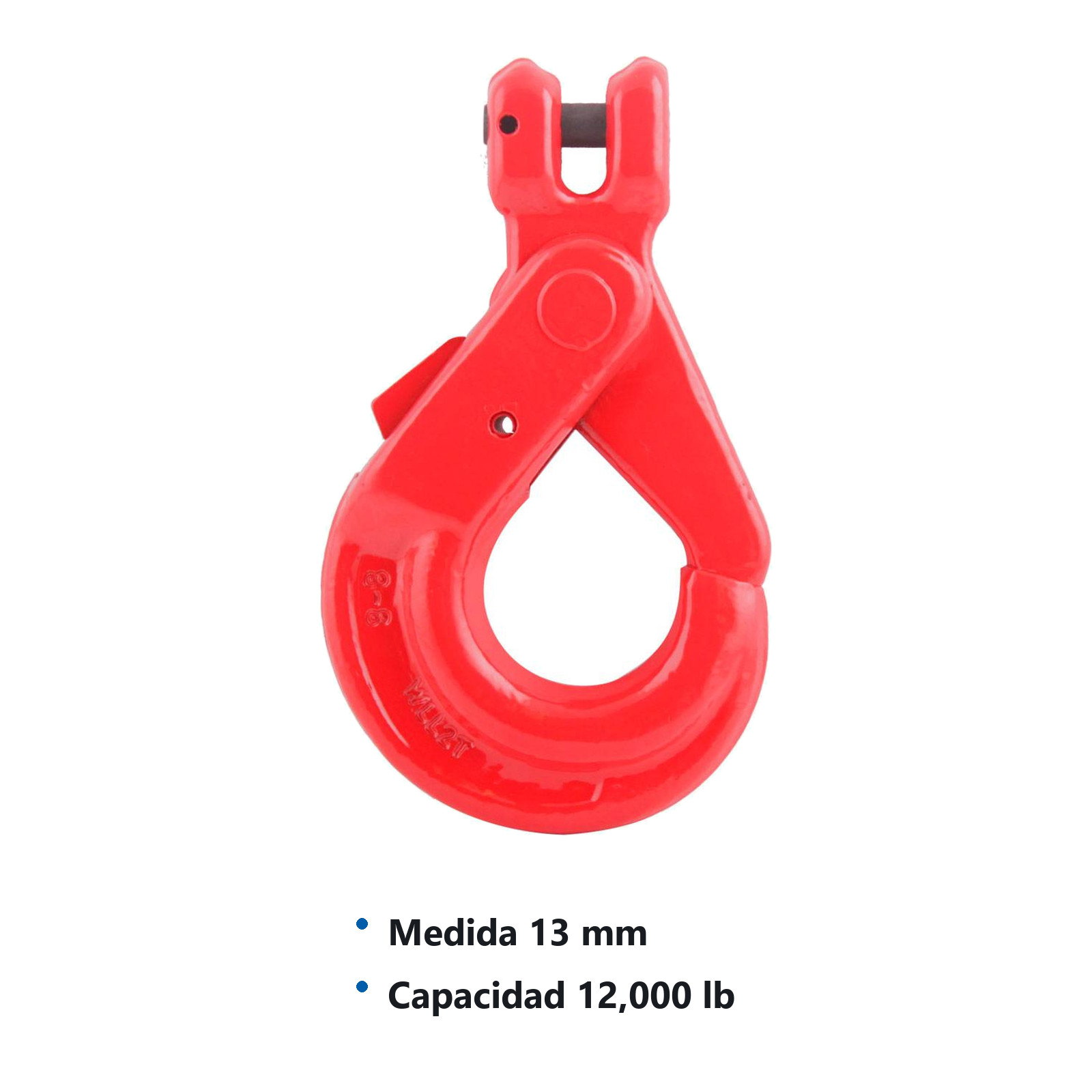 GANCHO CLEVIS G80 CON SEGURO    ROJO     13MM - Imagen 2