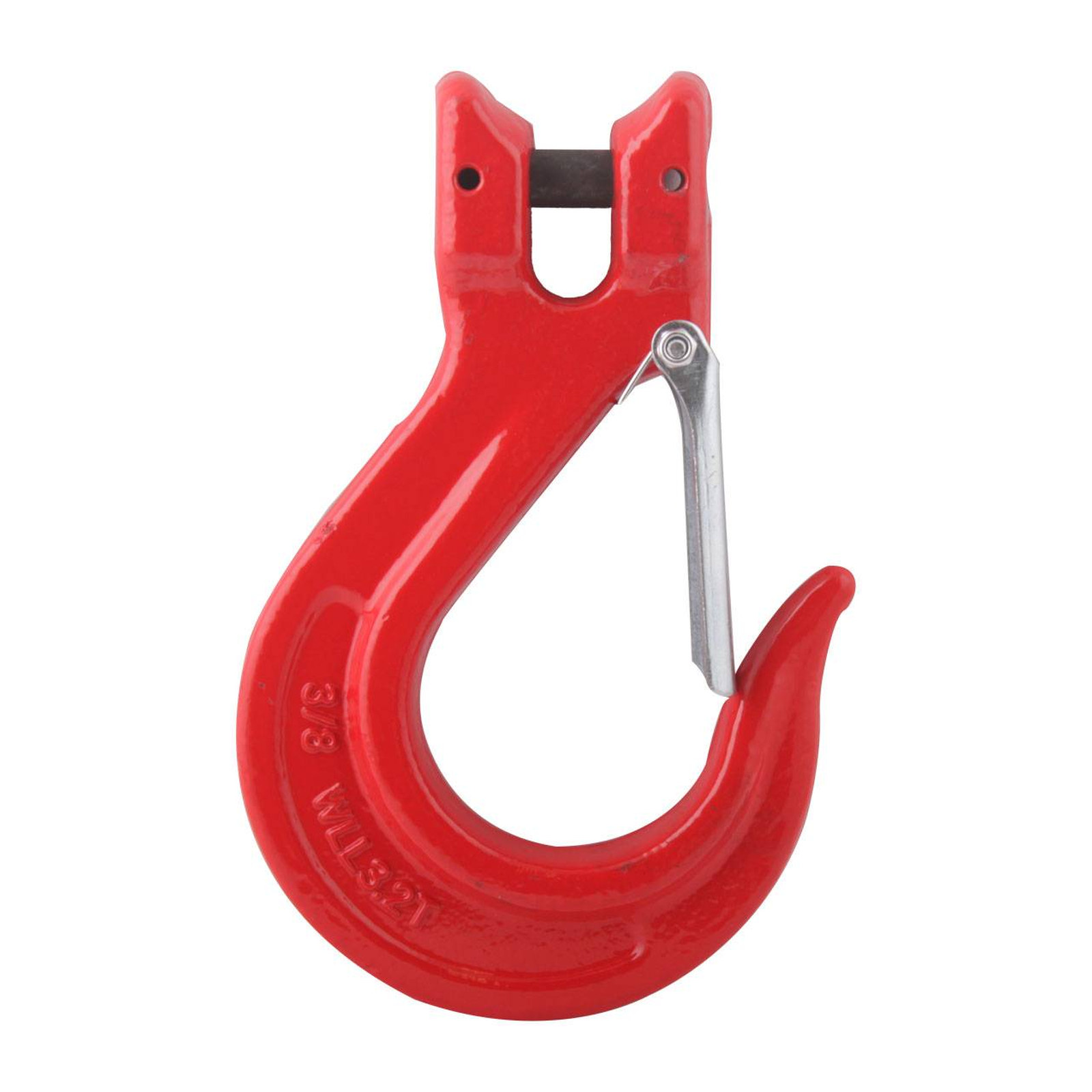 Gancho Clevis Grado 80 para Eslinga 3/8" Weston Rojo