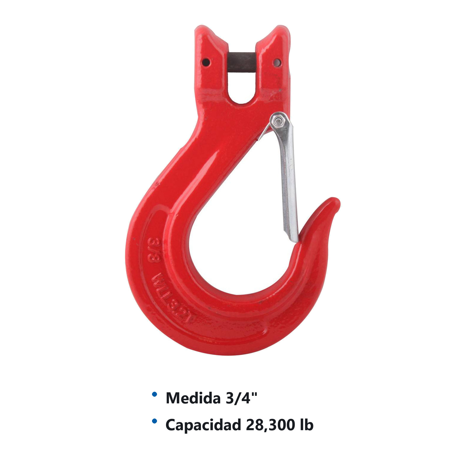 GANCHO CLEVIS G80 P/ESLINGA   ROJO   3/4" - Imagen 2