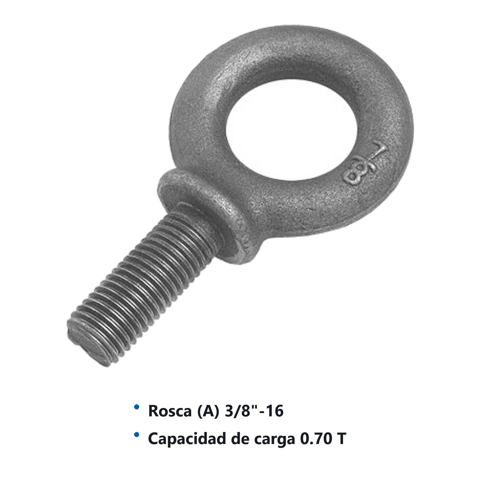 TORNILLO OJO FORJADO 3/8"-16 X 1-1/4" (Precio X Pieza - Empaque C/20 pzs) - Imagen 3