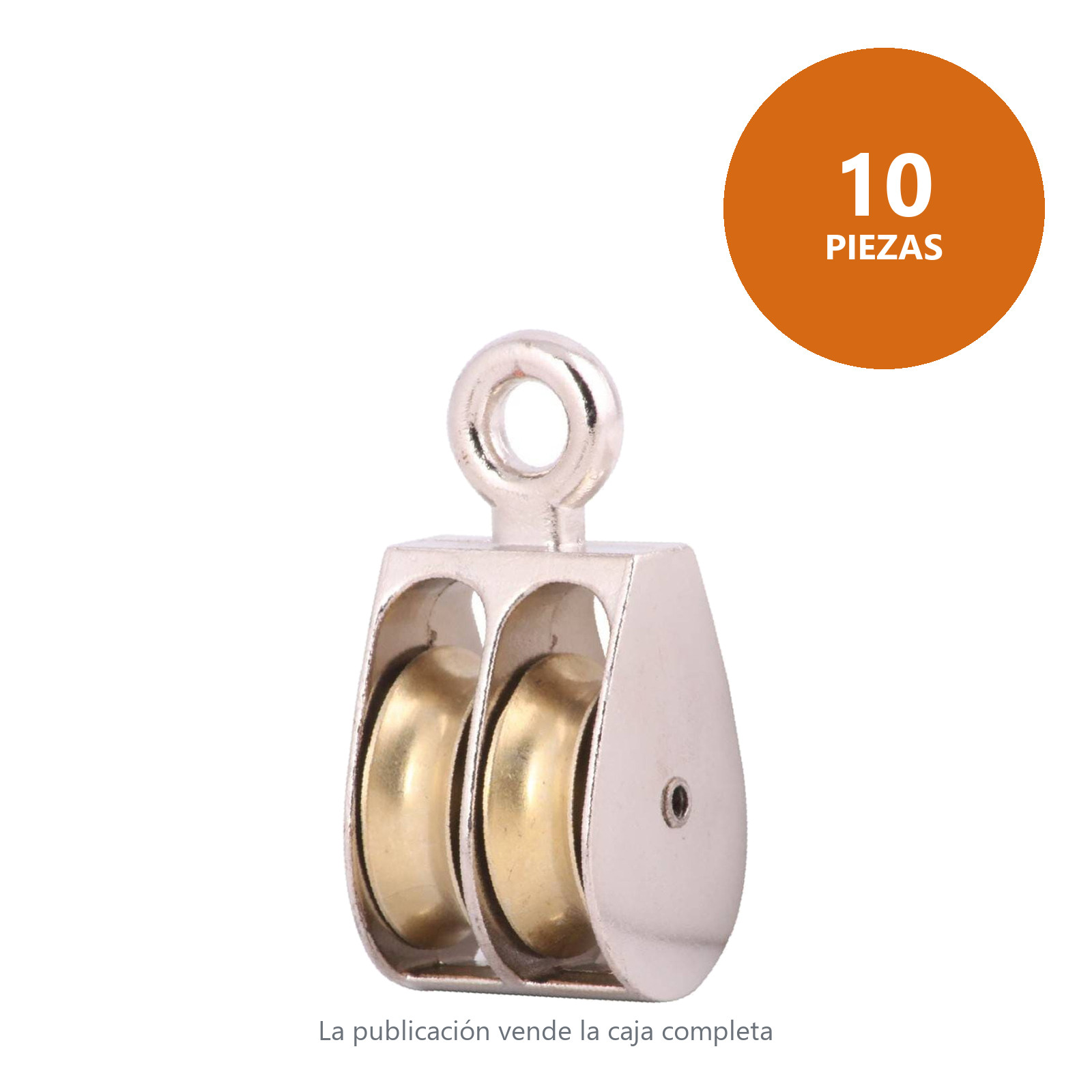 GARRUCHA FIJA DOBLE ZINC 1-1/2" (Precio x Pza - Caja c/10 pzas) - Imagen 2