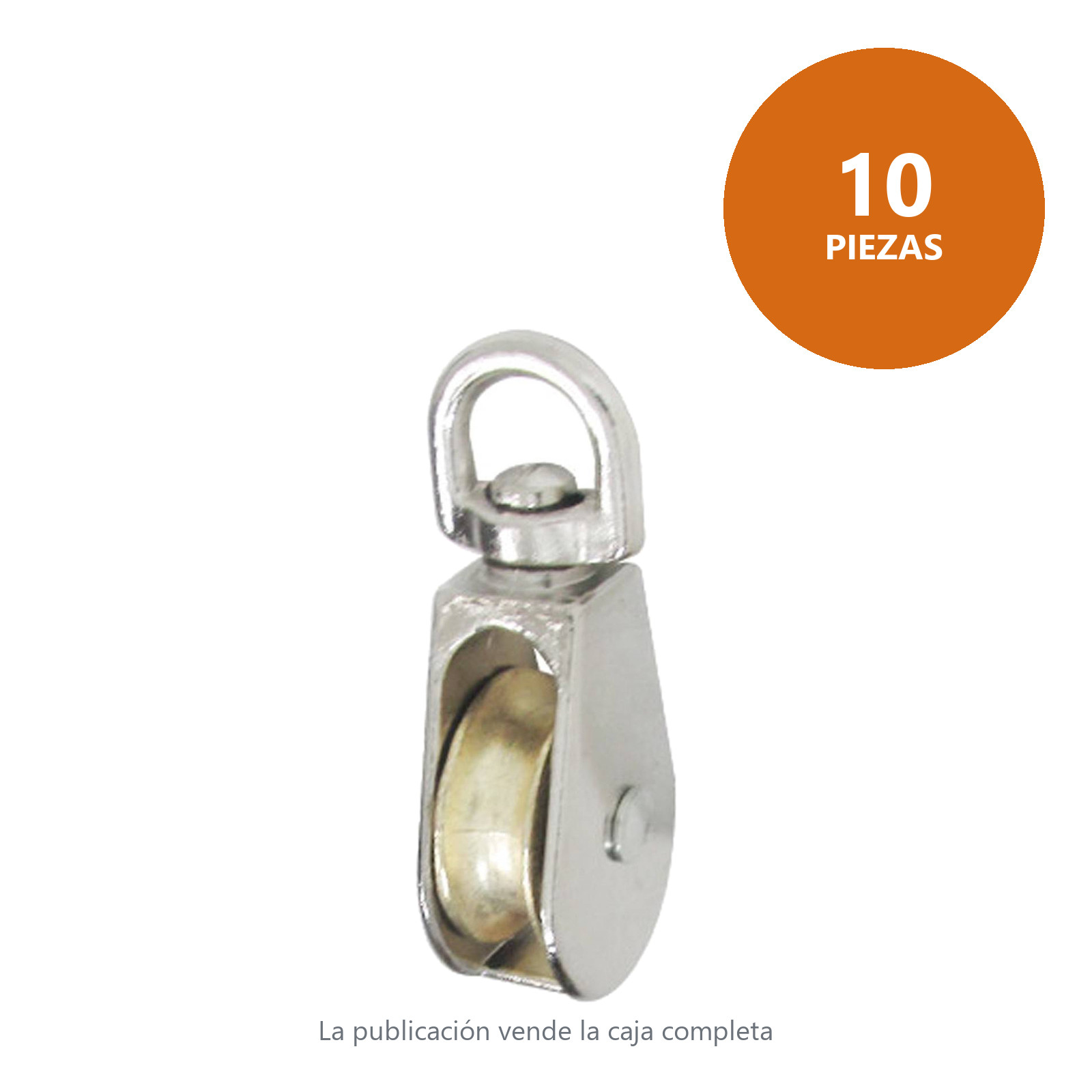GARRUCHA GIRATORIA SENCILLA ZINC 2" (Precio x Pza - Caja c/10 pzas) - Imagen 2