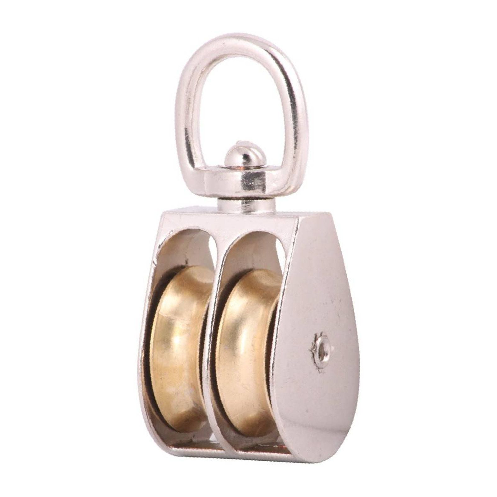 Garrucha Giratoria Doble Zinc 1" WESTON