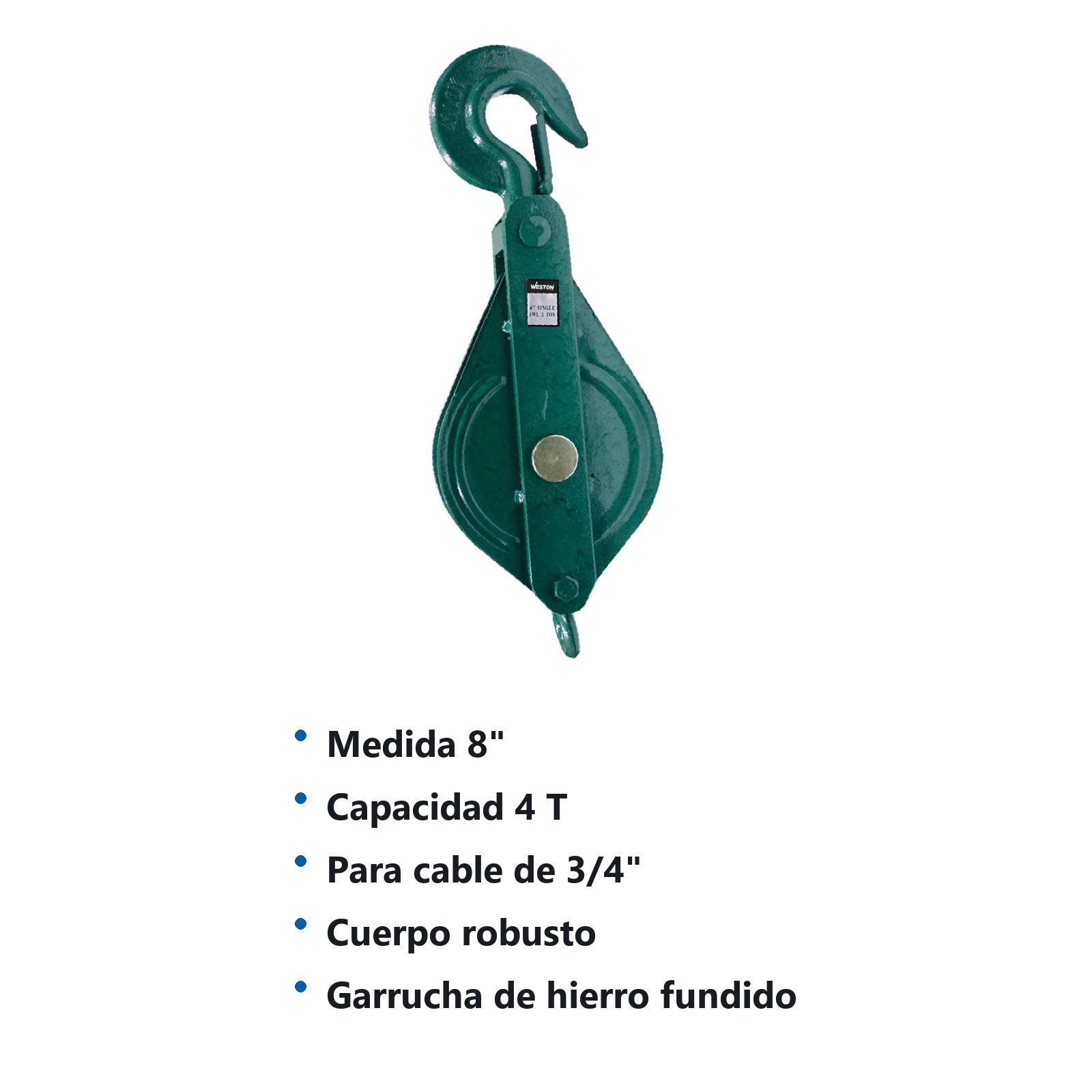 GARRUCHA PARA CABLE 8" - Imagen 2