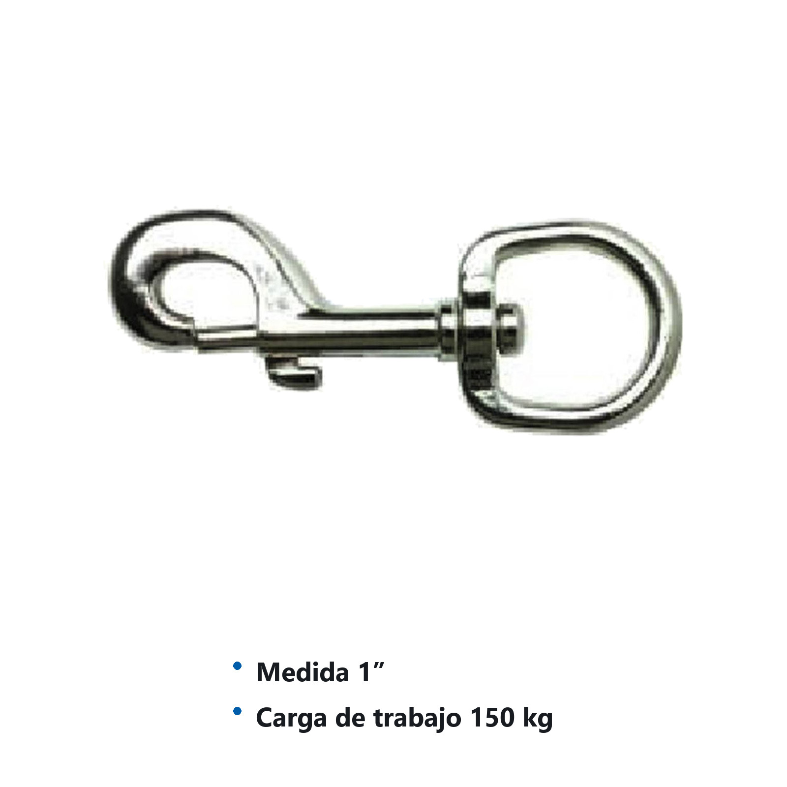 BANDOLA C/GANCHO NIQUELADO 1" (Precio X Pieza - Empaque C/1 pz) - Imagen 2