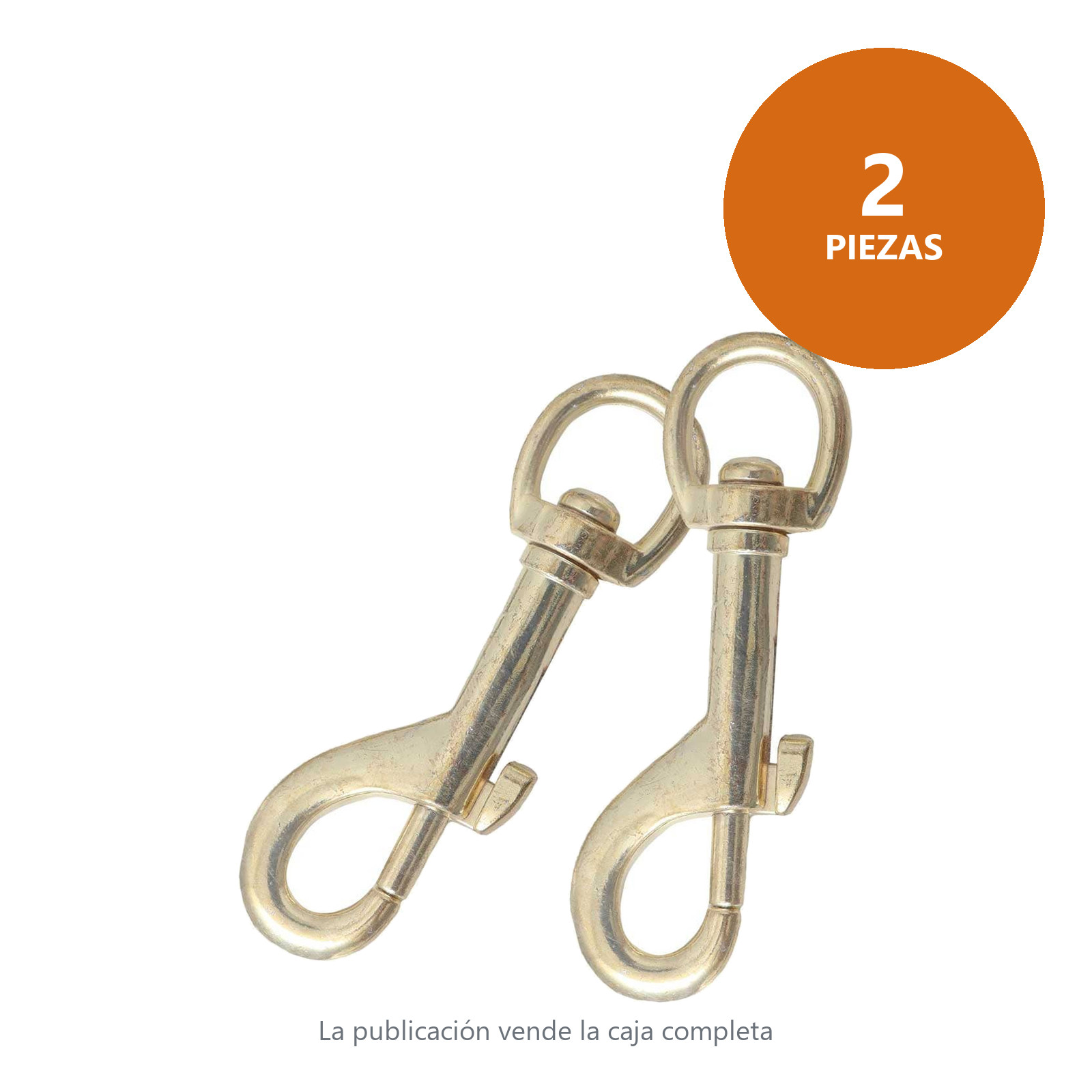 BANDOLA C/GANCHO LATON 1/2" X 76MM (Precio X Pieza - Empaque C/2 pzs) - Imagen 3