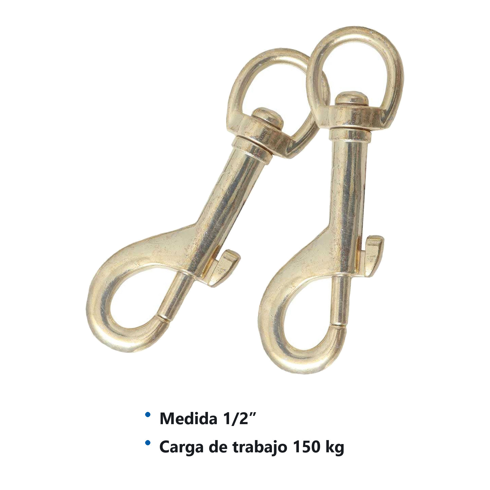 BANDOLA C/GANCHO LATON 1/2" X 76MM (Precio X Pieza - Empaque C/2 pzs) - Imagen 4
