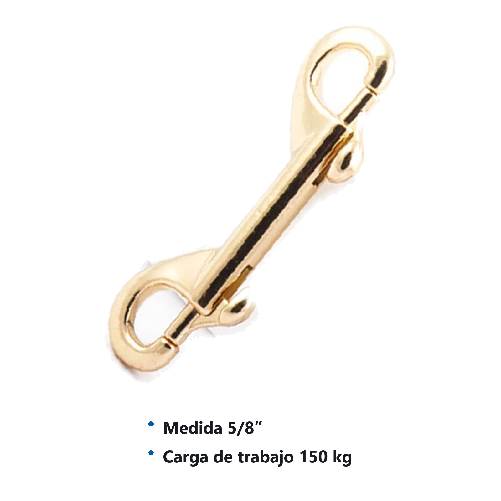GANCHO DOBLE LATON 5/8"X100MM (PRECIO X PIEZA - EMPAQUE GRANEL) - Imagen 2