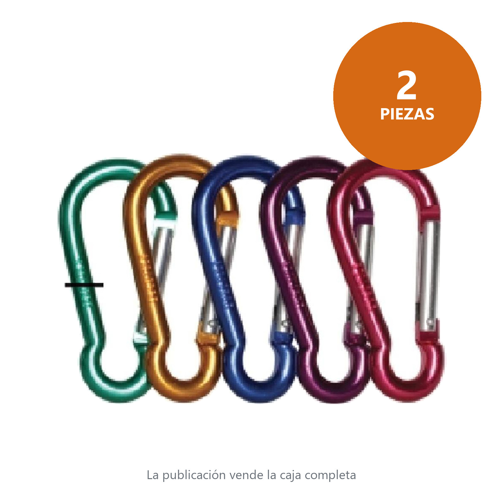 GANCHO RAPIDO ALUMINIO TIPO PERA 6MMX60MM (Precio X Pieza - Empaque C/2 pzs) - Imagen 2