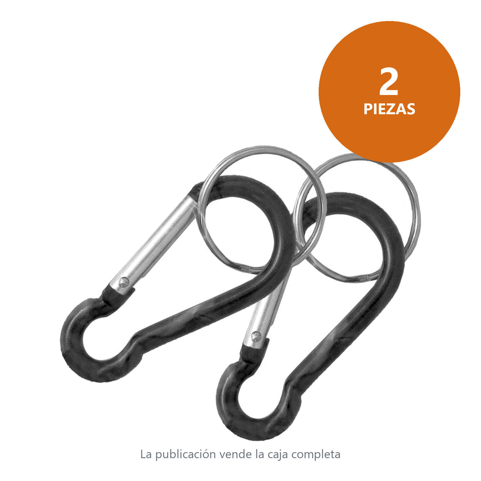 GANCHO RAPIDO DE ALUMINIO C/ARGOLLA TIPO PERA 4.4MMX50MM  (Precio X Pieza - Empaque C/2 pzs) - Imagen 3