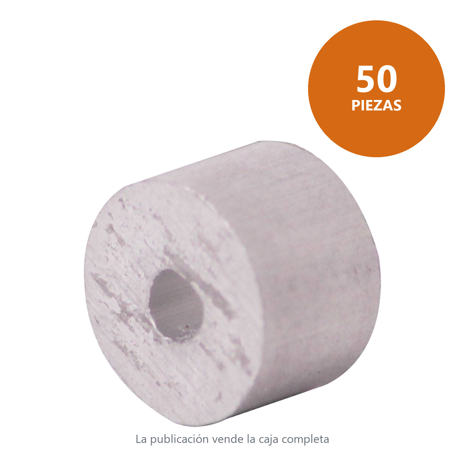 CASQUILLO TOPE DE ALUMINIO 1/8" (Precio X Pieza - Empaque C/50 pzs) - Imagen 2