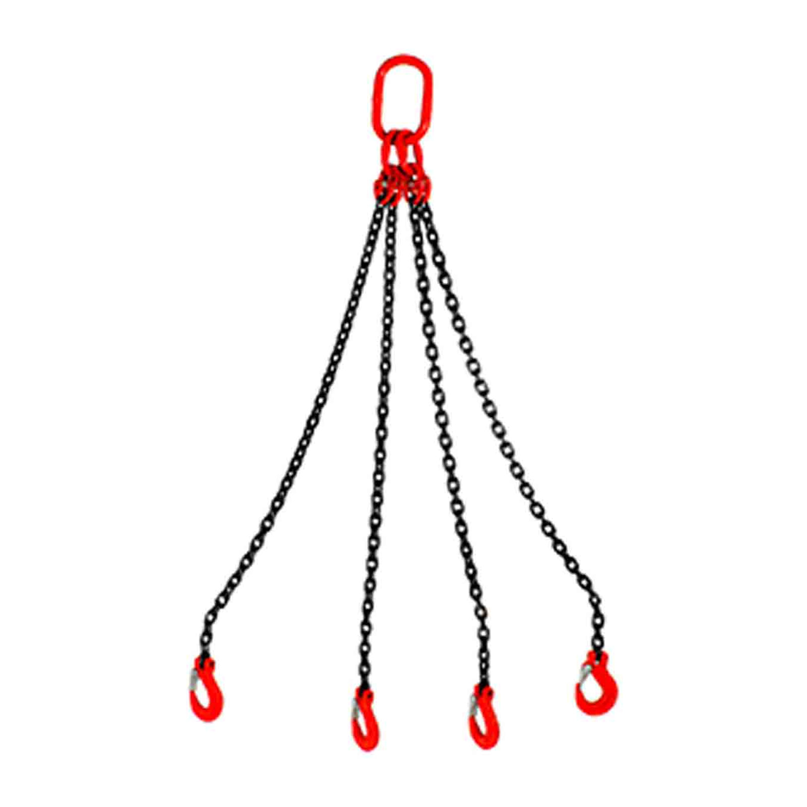 Eslinga de Cadena WESTON 1/2" Grado 80 12 m Cuádruple Gancho con Traba