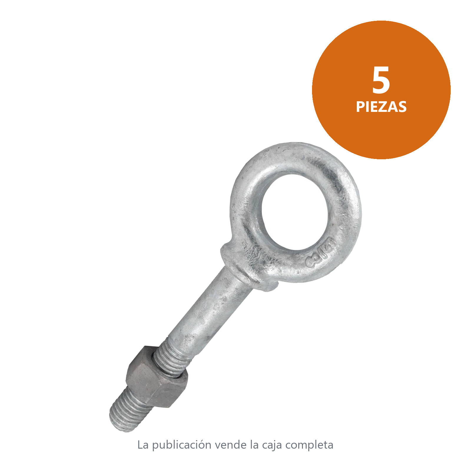ARMELLA D/ACERO FORJADO LARGA 5/8" X 4" (Precio x Pza - Caja c/5 pzas) - Imagen 2