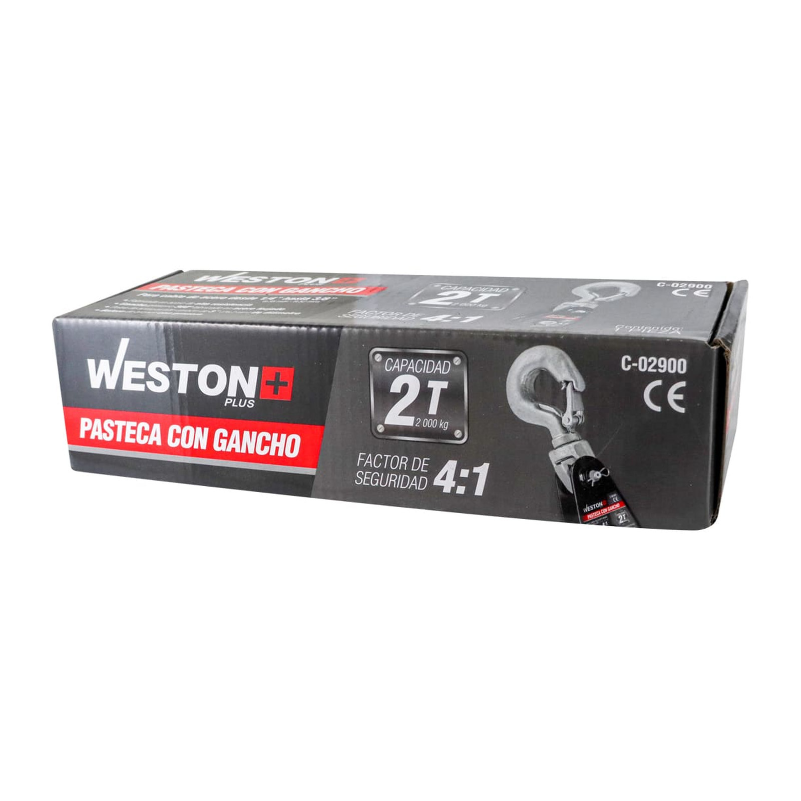 PASTECA GIRATORIA 2T-3" C/GANCHO P/CABLE D/ACERO 3/8" WESTON PLUS - Imagen 4