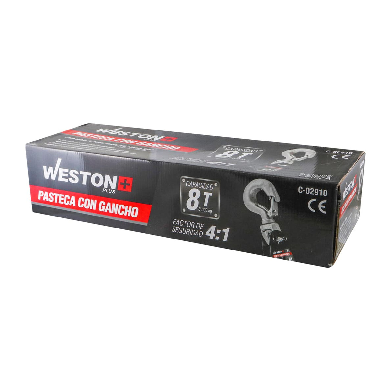 PASTECA GIRATORIA 8T-6" C/GANCHO P/CABLE D/ACERO 3/4" WESTON PLUS - Imagen 4