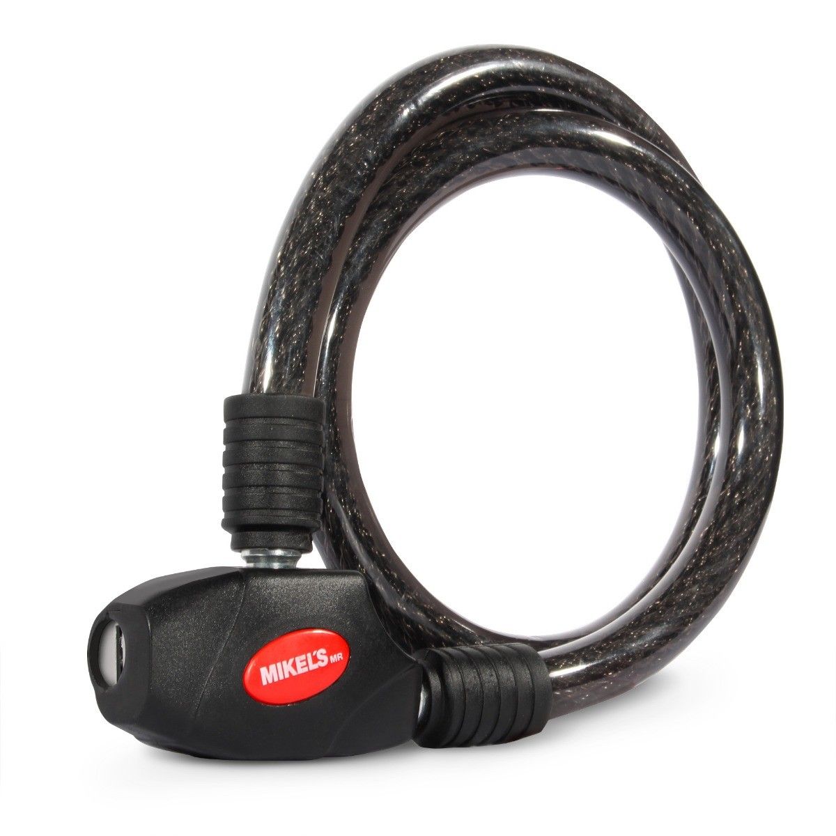 MIKELS C-1880 Cable candado flexible, 2 llaves planas (80 cms)
