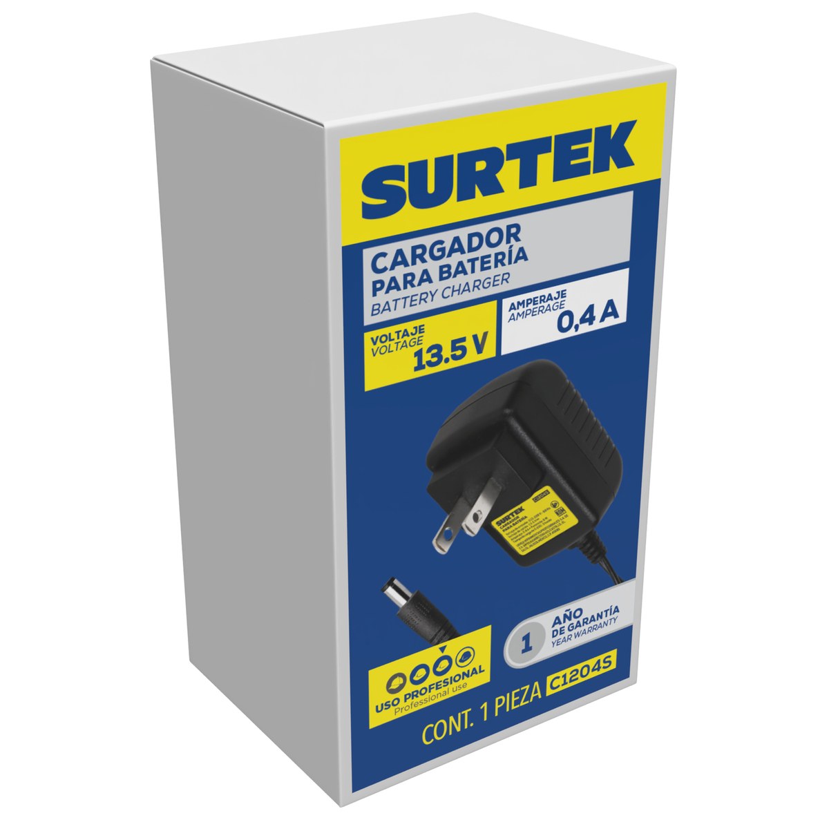 Cargador de batería 12 V, 0.4Ah  Surtek - Imagen 2