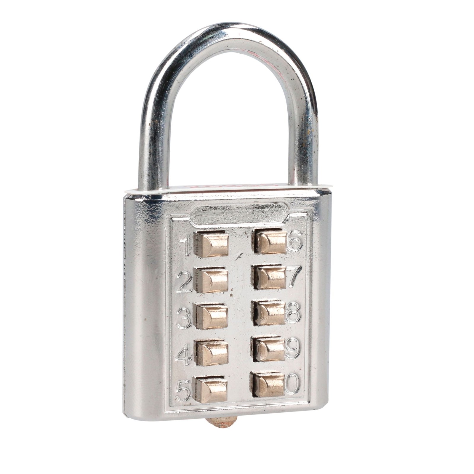 Candado de combinación, cromo brillante, 40 mm Lock - Imagen 2
