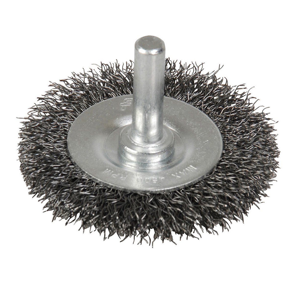 Carda copa ondulada alambre fino 2" x 0.17 mm con zanco 1/4" Foy