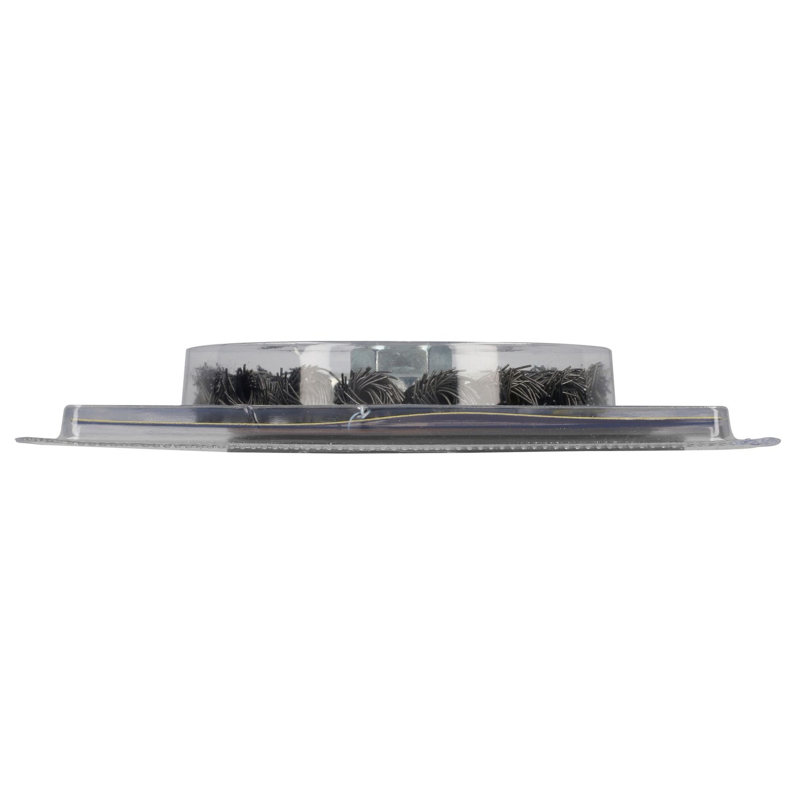 Carda circular trenzada alambre grueso 4" x 0.50 mm con rosca 5/8" Surtek - Imagen 4