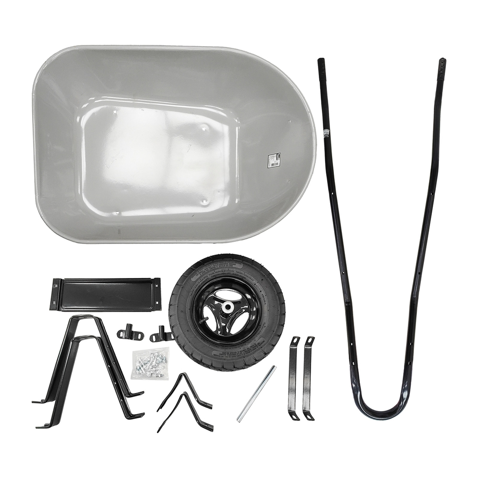 CARRETILLA LLANTA NEUMATICA 5 ft3 BASTIDOR TUBULAR - Imagen 3