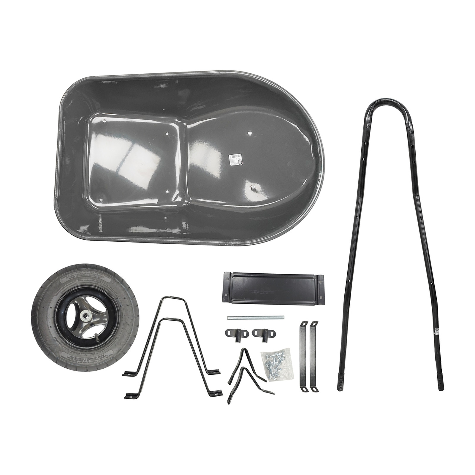 CARRETILLA LLANTA NEUMATICA 5.5 ft3 BASTIDOR TUBULAR - Imagen 3
