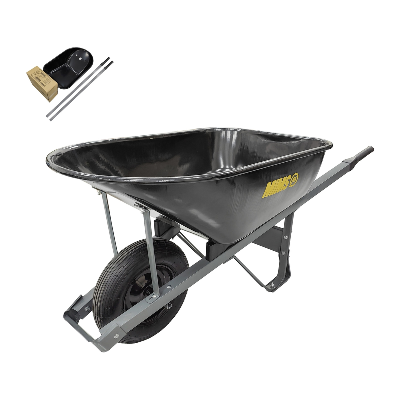 CARRETILLA LLANTA NEUMATICA 6 ft3 BASTIDOR TUBULAR CUADRADO